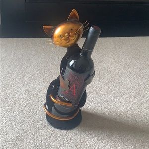 Brass Cat Wine Bottle Holder